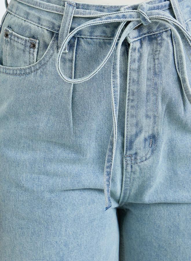 Styli Women Light Blue High Rise Wide Leg Jeans - Image 2